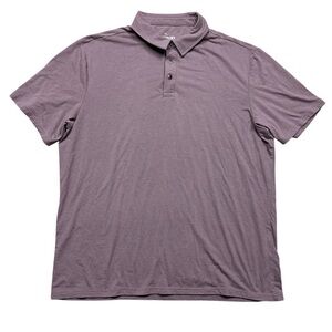 Alesbury Polo Shirt Mens XL Heathered Purple Short Sleeve Casual Basic
